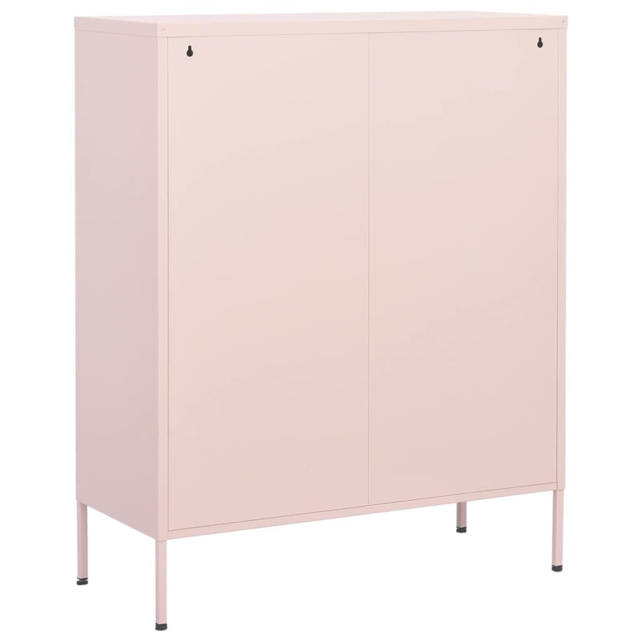 Opbergkast 80X35X0,5 Cm Staal Roze