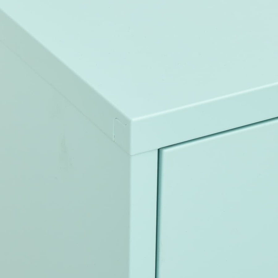 Opbergkast 80X35X0,5 Cm Staal Mint Mintgroen