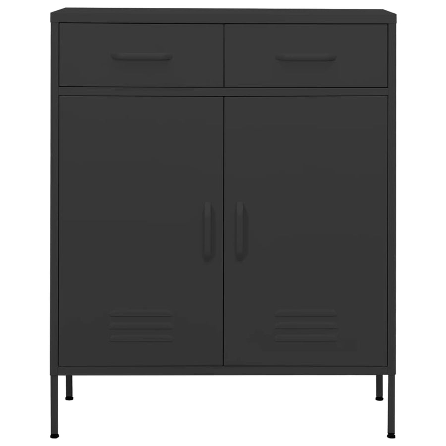 Opbergkast 80X35X0,5 Cm Staal Kleurig Antraciet