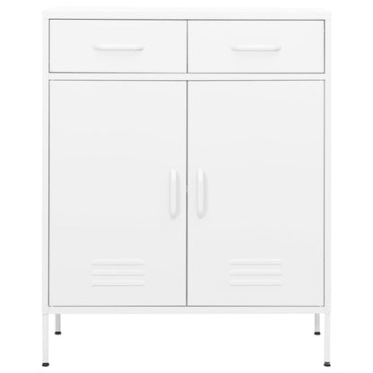 Opbergkast 80X35X0,5 Cm Staal Wit