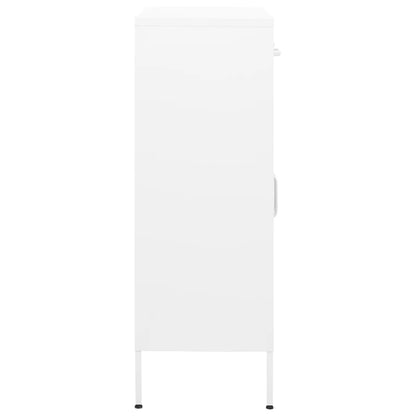 Opbergkast 80X35X0,5 Cm Staal Wit