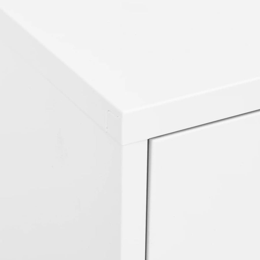 Opbergkast 80X35X0,5 Cm Staal Wit