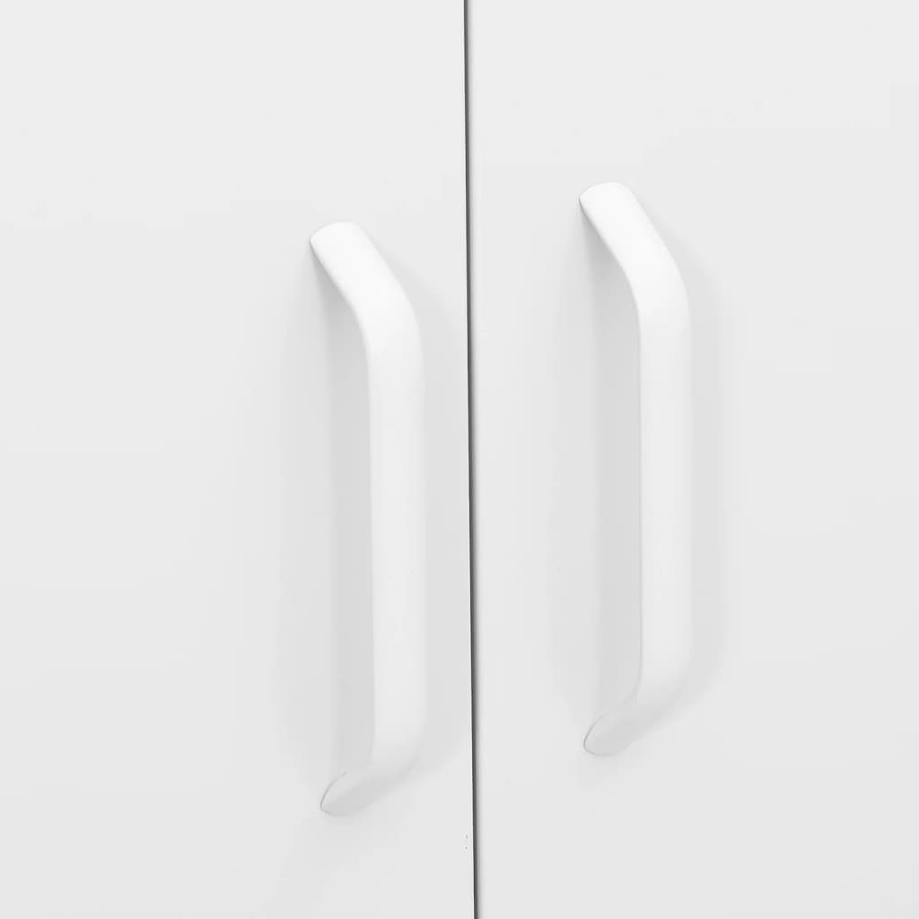 Opbergkast 80X35X0,5 Cm Staal Wit