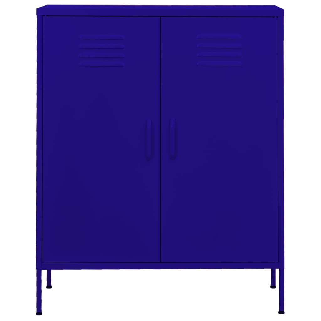 Opbergkast 80X35X0,5 Cm Staal Marineblauw