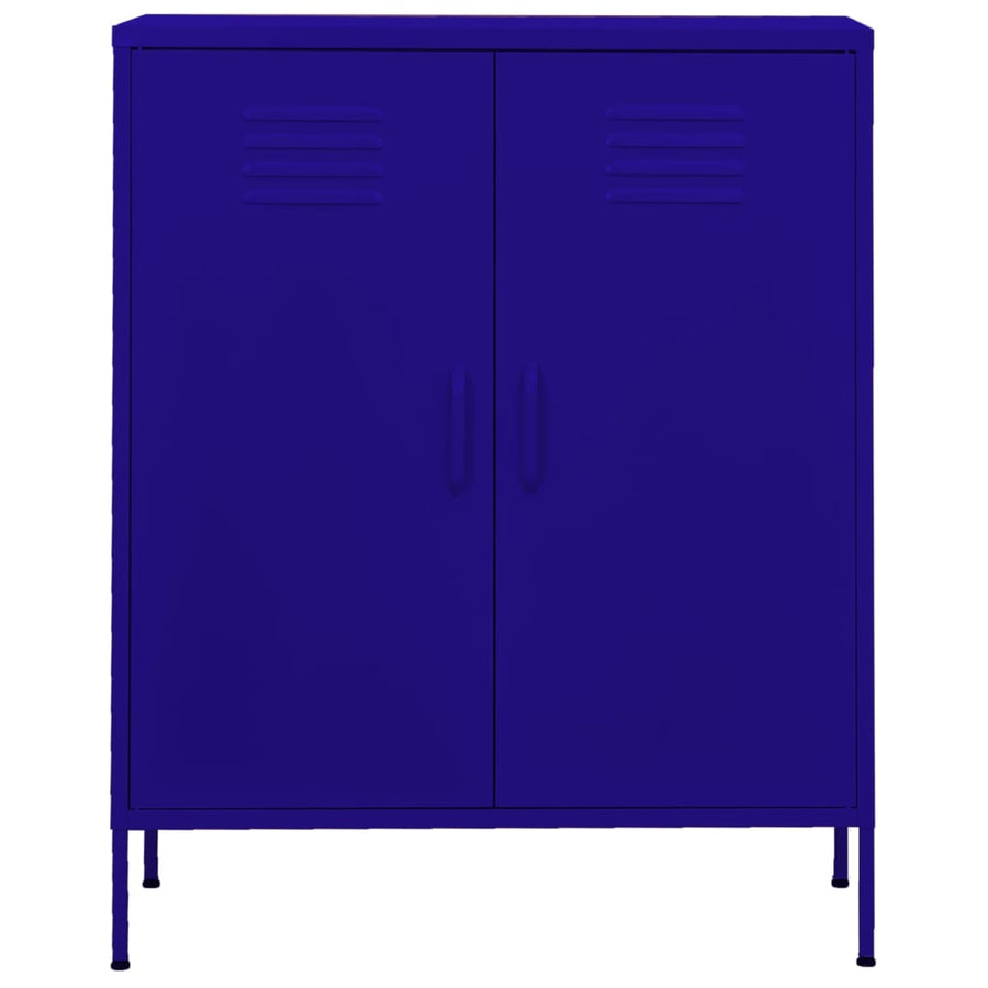 Opbergkast 80X35X0,5 Cm Staal Marineblauw