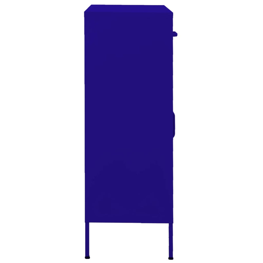 Opbergkast 80X35X0,5 Cm Staal Marineblauw
