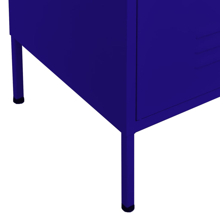 Opbergkast 80X35X0,5 Cm Staal Marineblauw