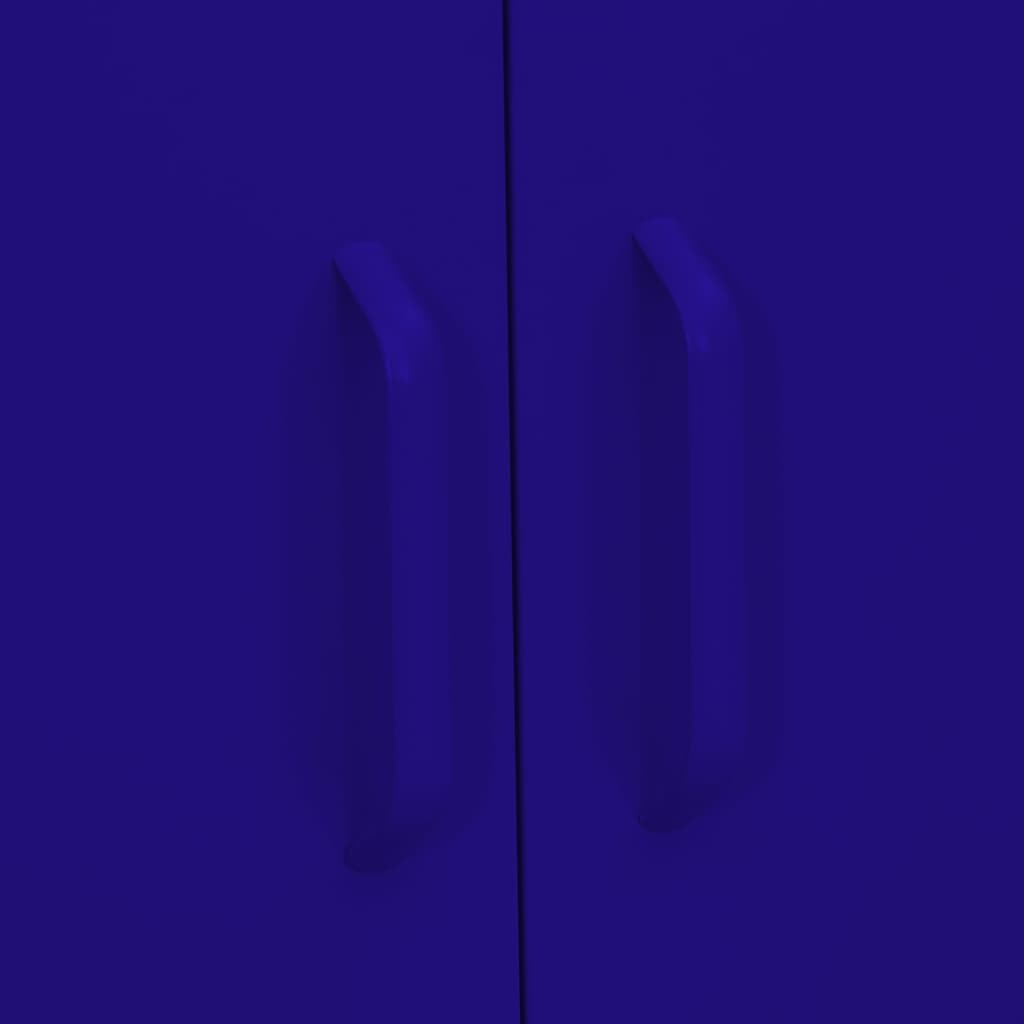 Opbergkast 80X35X0,5 Cm Staal Marineblauw