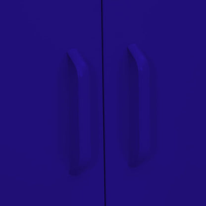 Opbergkast 80X35X0,5 Cm Staal Marineblauw