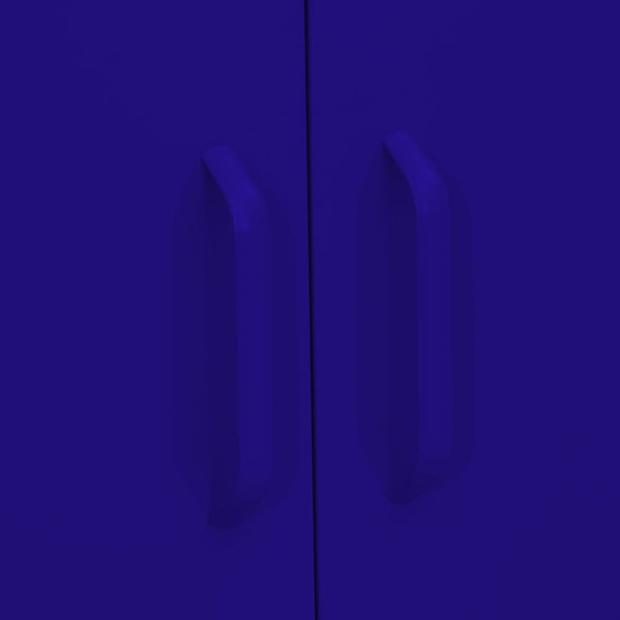 Opbergkast 80X35X0,5 Cm Staal Marineblauw