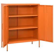 Opbergkast 80X35X0,5 Cm Staal Oranje orange