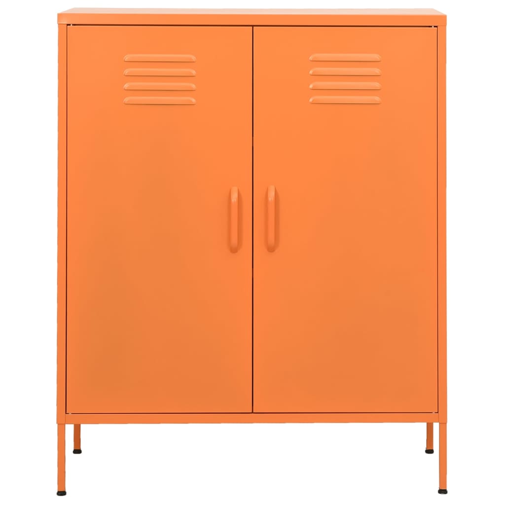 Opbergkast 80X35X0,5 Cm Staal Oranje orange