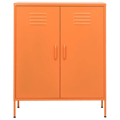 Opbergkast 80X35X0,5 Cm Staal Oranje orange