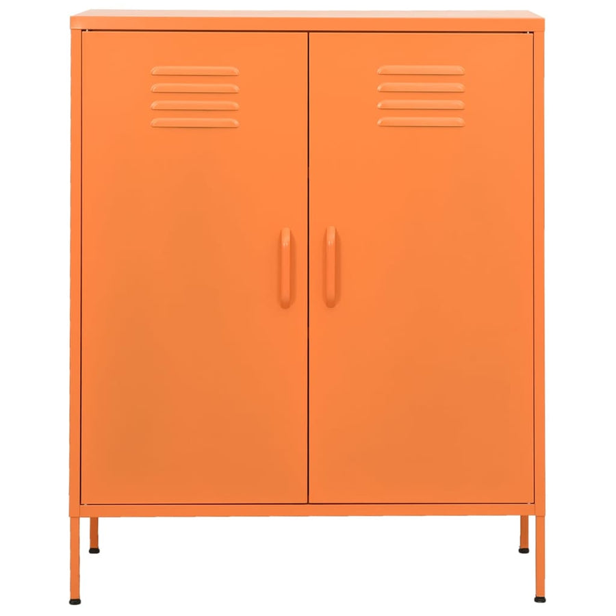 Opbergkast 80X35X0,5 Cm Staal Oranje orange