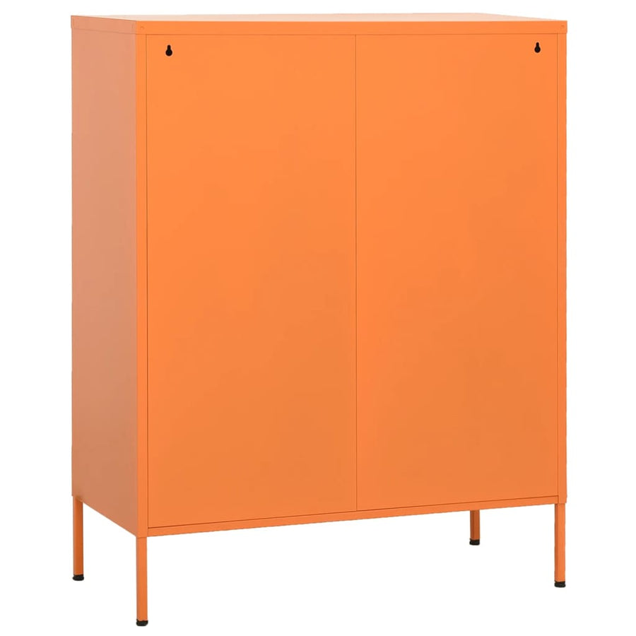 Opbergkast 80X35X0,5 Cm Staal Oranje orange