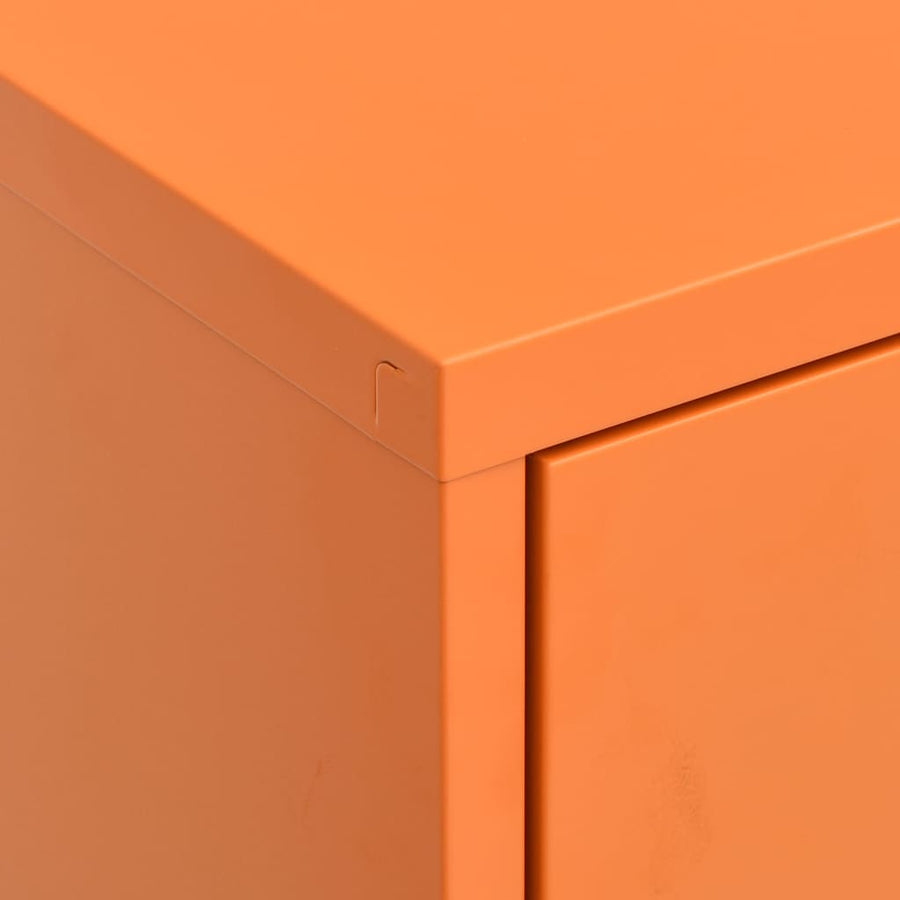 Opbergkast 80X35X0,5 Cm Staal Oranje orange