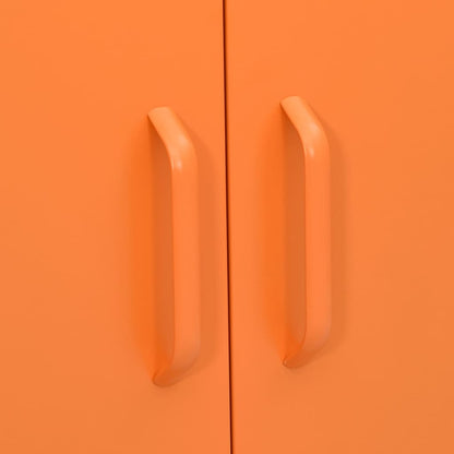 Opbergkast 80X35X0,5 Cm Staal Oranje orange