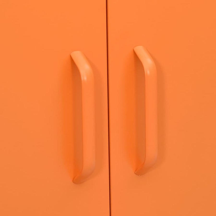 Opbergkast 80X35X0,5 Cm Staal Oranje orange