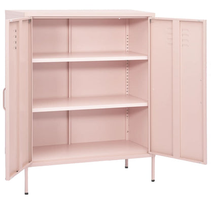Opbergkast 80X35X0,5 Cm Staal Roze