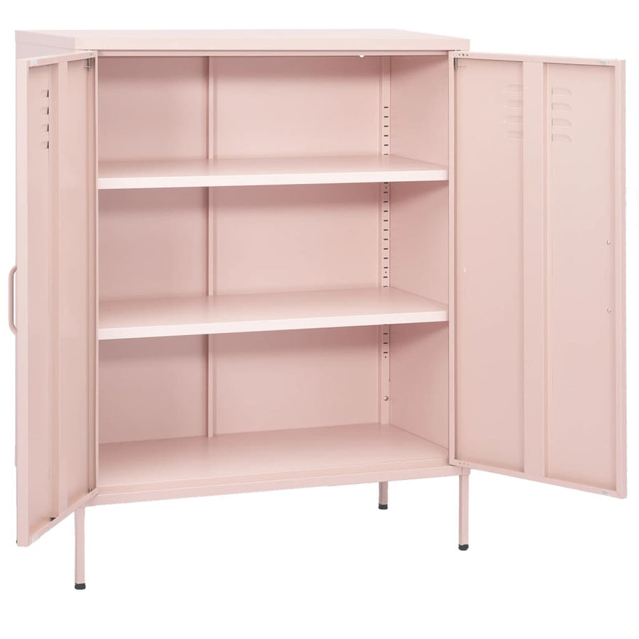 Opbergkast 80X35X0,5 Cm Staal Roze