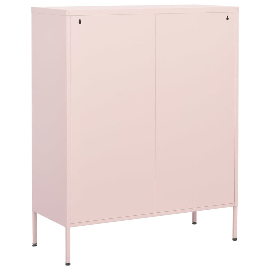 Opbergkast 80X35X0,5 Cm Staal Roze
