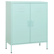 Opbergkast 80x35x101,5 cm staal mintgroen