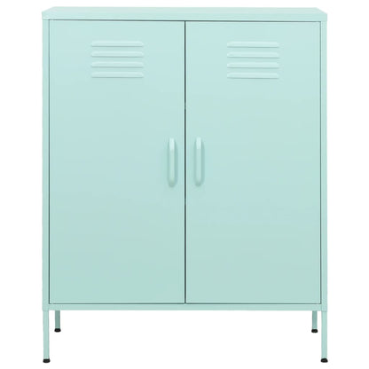 Opbergkast 80X35X0,5 Cm Staal Mint Mintgroen