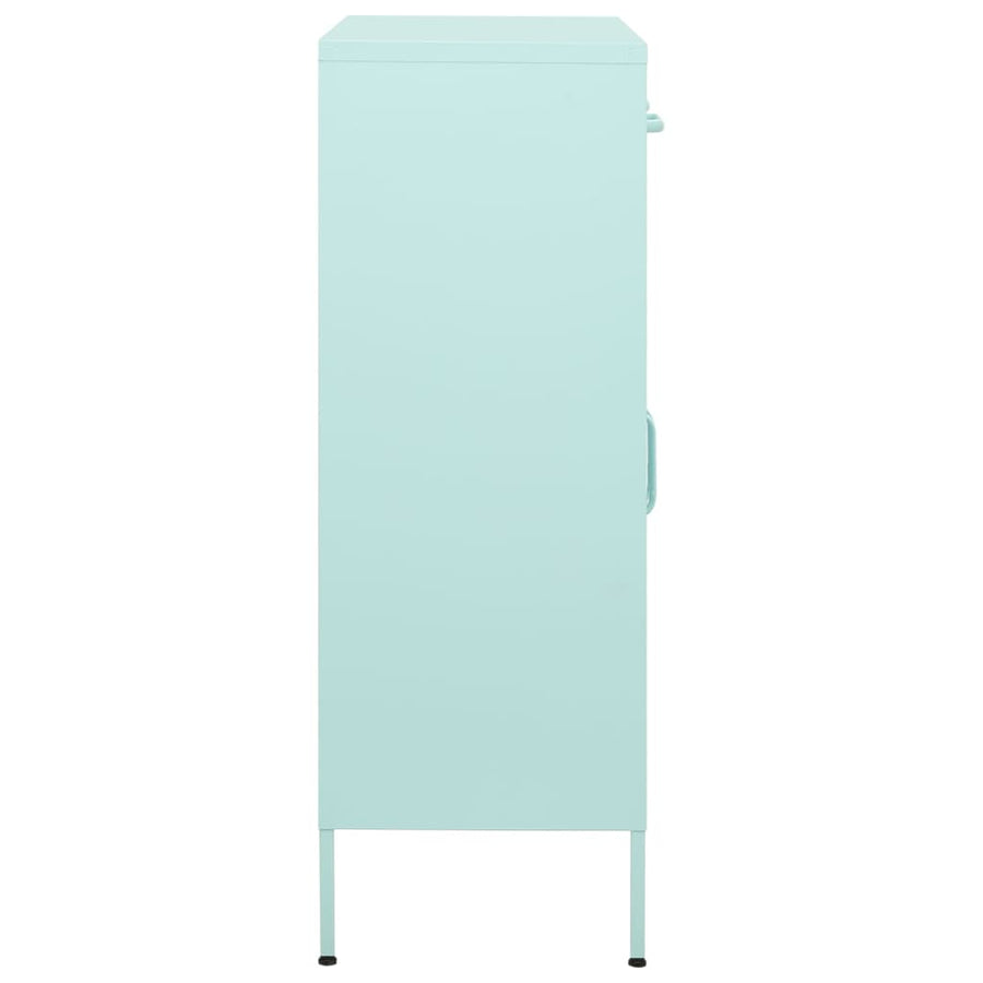 Opbergkast 80X35X0,5 Cm Staal Mint Mintgroen