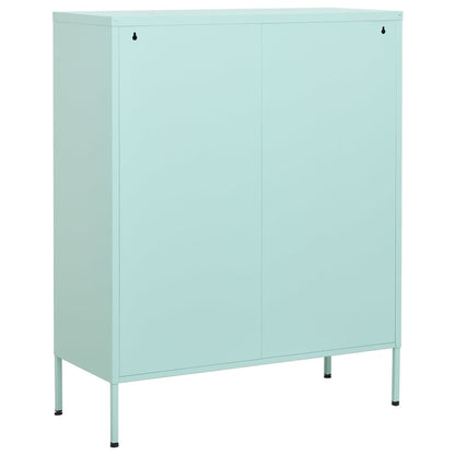 Opbergkast 80X35X0,5 Cm Staal Mint Mintgroen