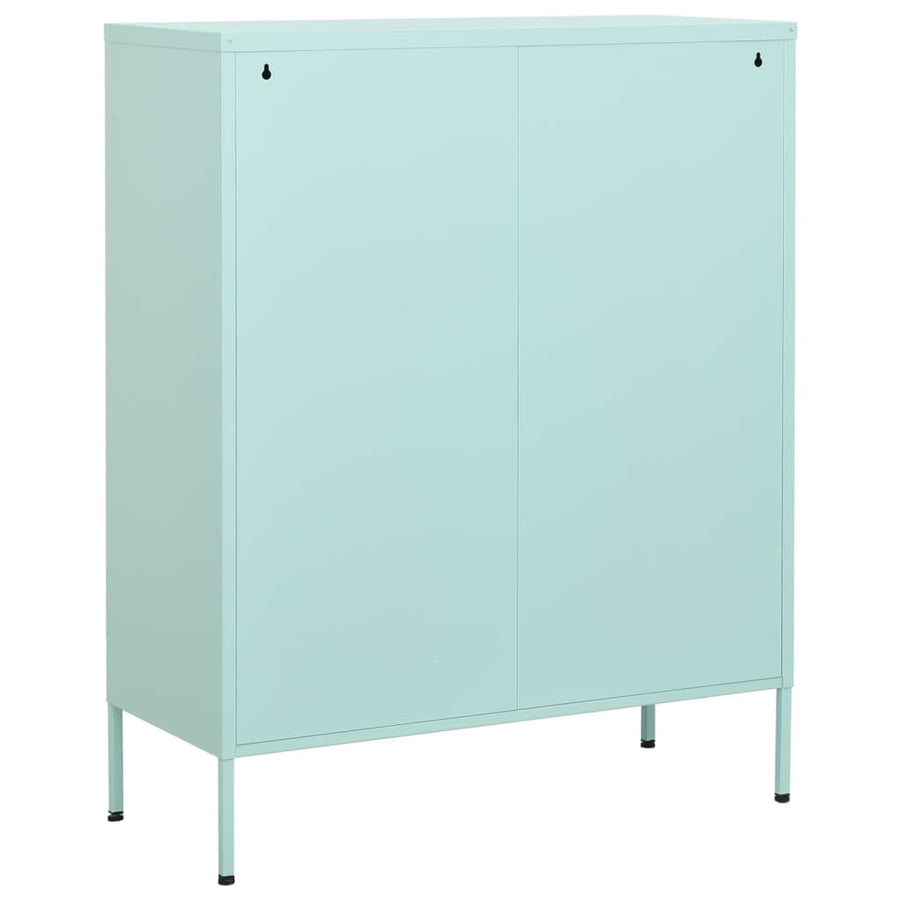 Opbergkast 80X35X0,5 Cm Staal Mint Mintgroen