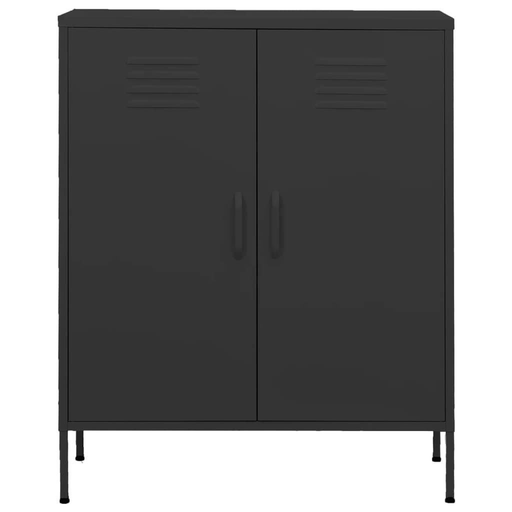 Opbergkast 80X35X0,5 Cm Staal Kleurig Antraciet