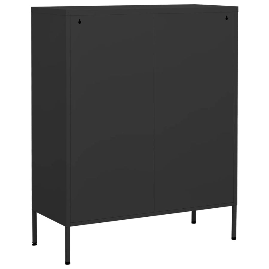 Opbergkast 80X35X0,5 Cm Staal Kleurig Antraciet