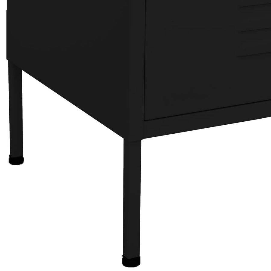 Opbergkast 80X35X0,5 Cm Staal Zwart