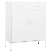 Opbergkast 80x35x101,5 cm staal wit
