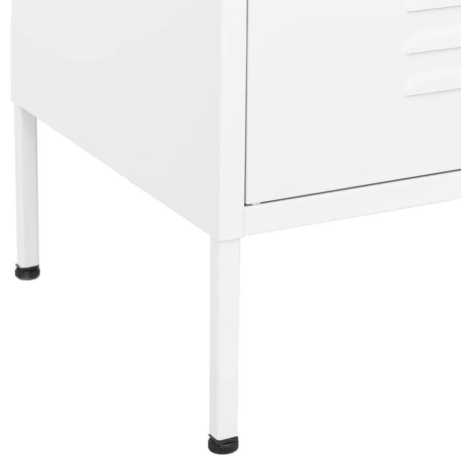 Opbergkast 80X35X0,5 Cm Staal Wit