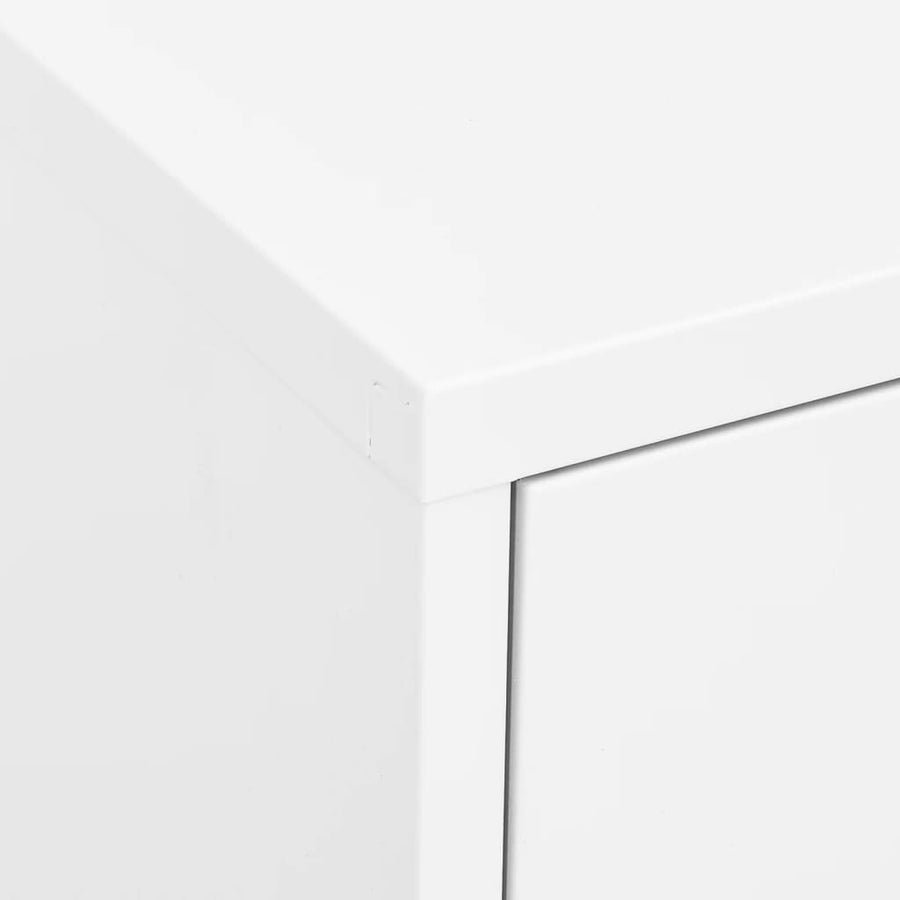 Opbergkast 80X35X0,5 Cm Staal Wit