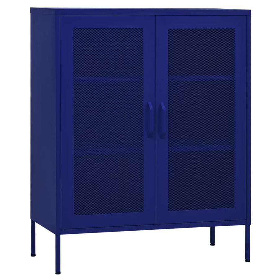 Opbergkast 80X35X101,5 Cm Staal Marineblauw