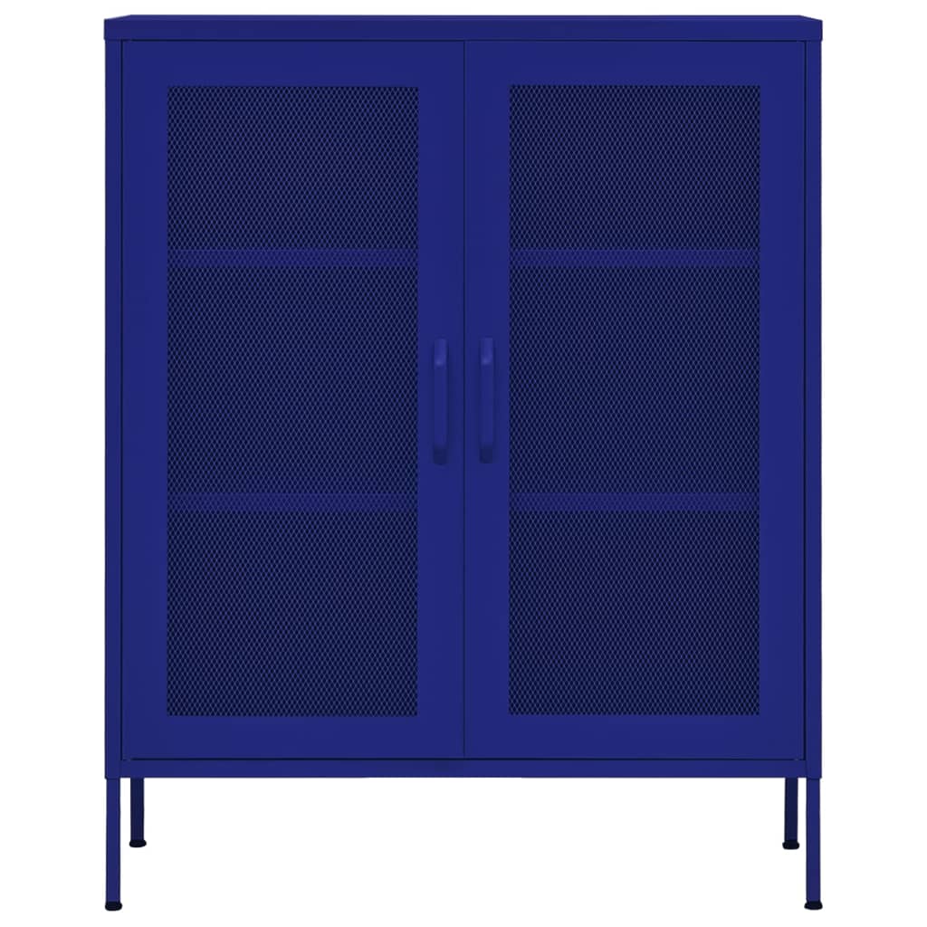 Opbergkast 80X35X101,5 Cm Staal Marineblauw