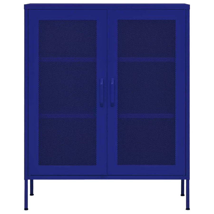 Opbergkast 80X35X101,5 Cm Staal Marineblauw
