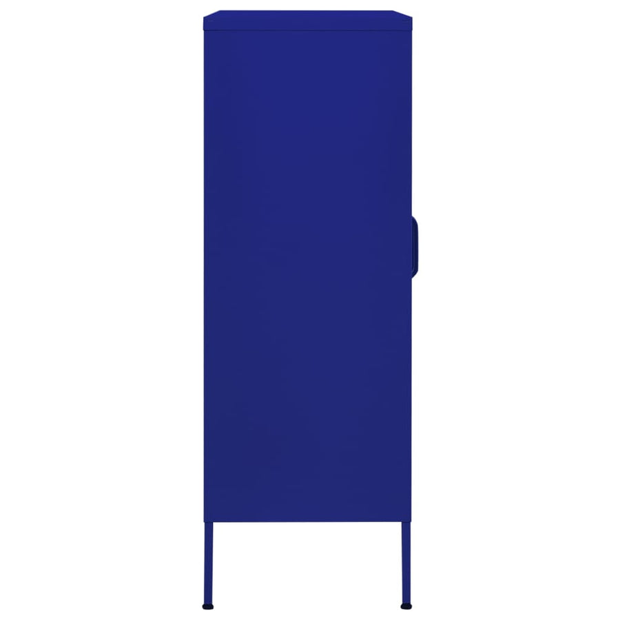 Opbergkast 80X35X101,5 Cm Staal Marineblauw