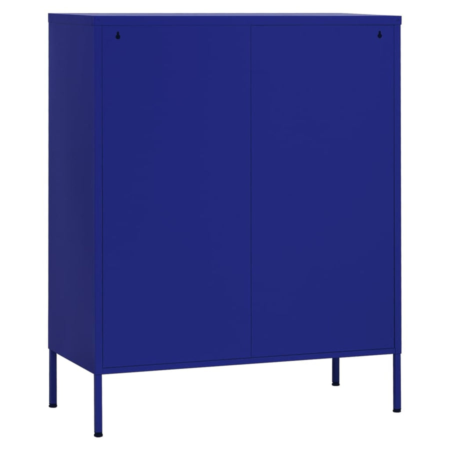 Opbergkast 80X35X101,5 Cm Staal Marineblauw