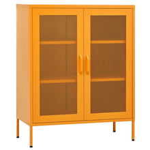 Opbergkast 80X35X0,5 Cm Staal Mosterdgeel