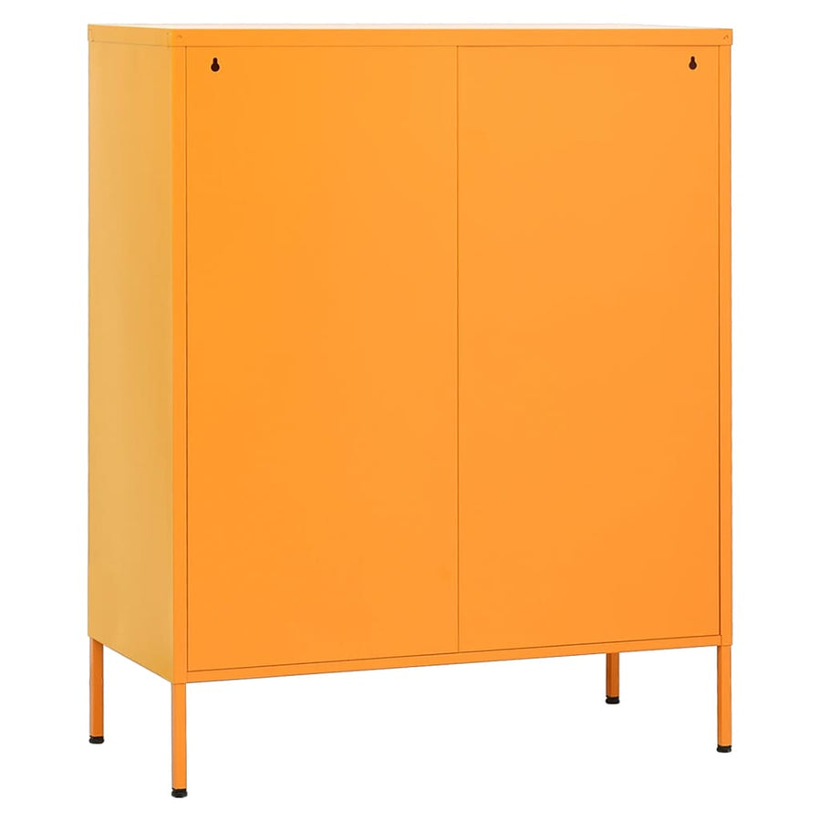 Opbergkast 80X35X0,5 Cm Staal Mosterdgeel