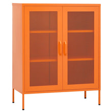 Opbergkast 80X35X0,5 Cm Staal Oranje orange