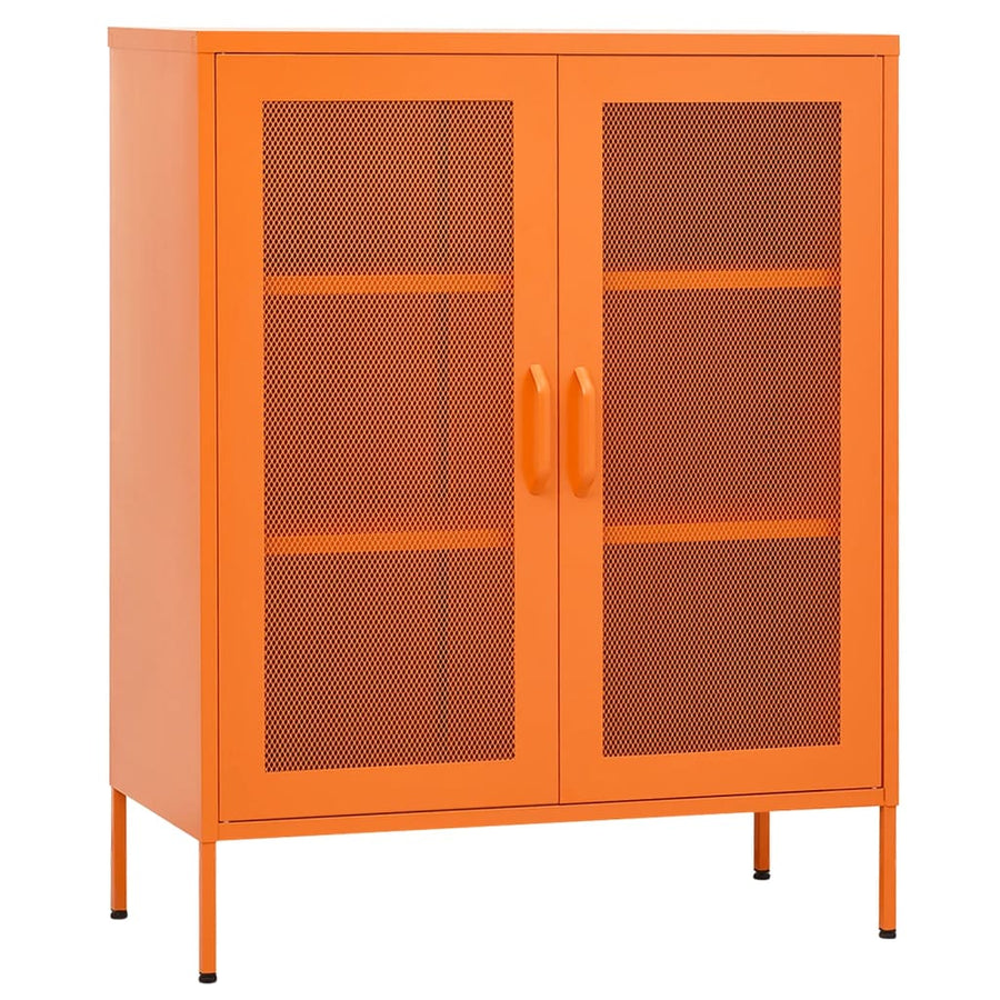 Opbergkast 80X35X0,5 Cm Staal Oranje orange