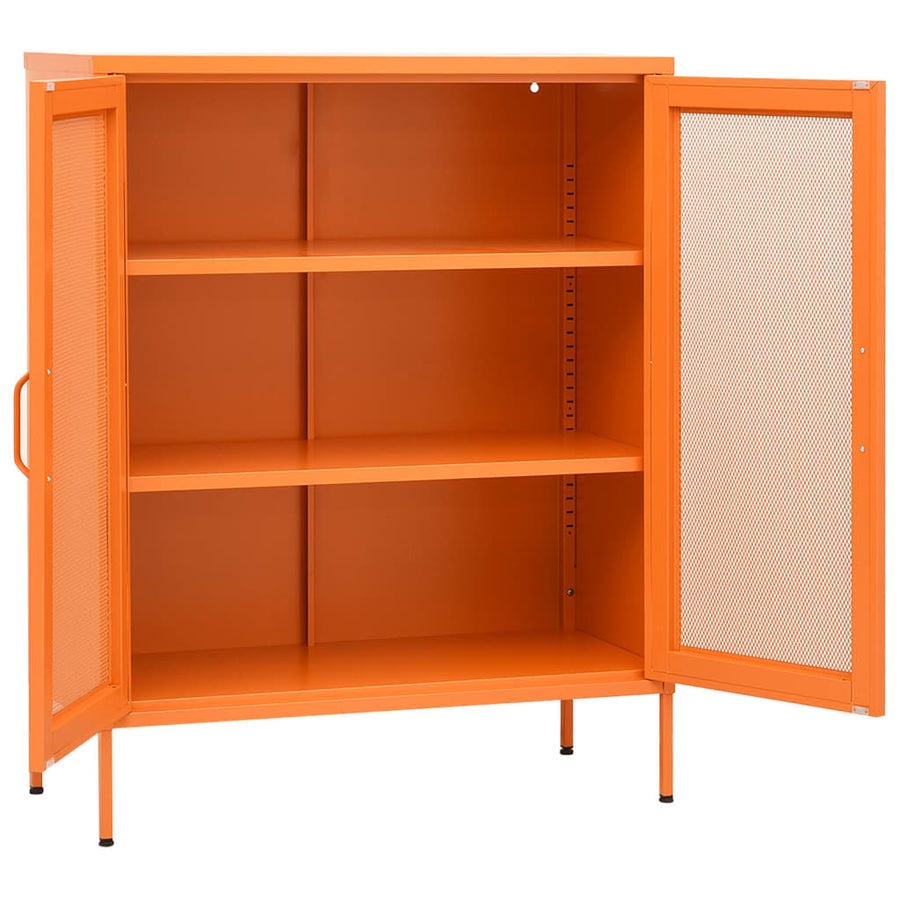 Opbergkast 80X35X0,5 Cm Staal Oranje orange