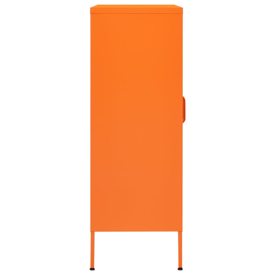 Opbergkast 80X35X0,5 Cm Staal Oranje orange