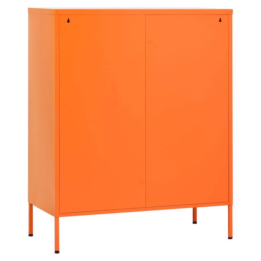 Opbergkast 80X35X0,5 Cm Staal Oranje orange