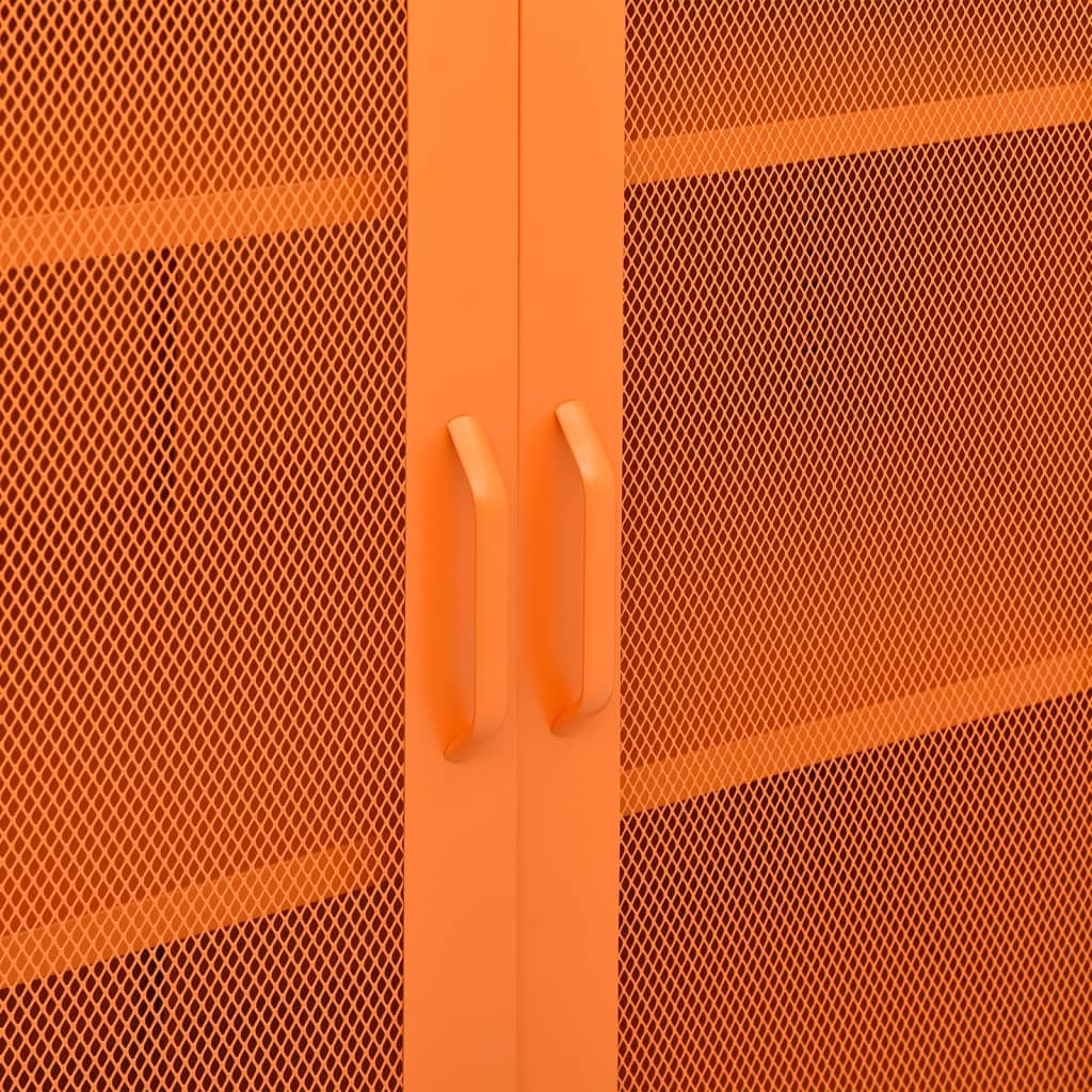 Opbergkast 80X35X0,5 Cm Staal Oranje orange