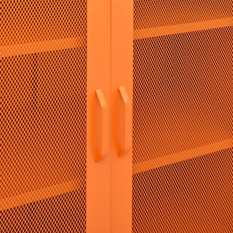 Opbergkast 80X35X0,5 Cm Staal Oranje orange
